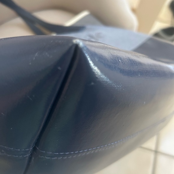 kate spade cream and navy and Tote Bag. 17”x13” - Picture 14 of 16